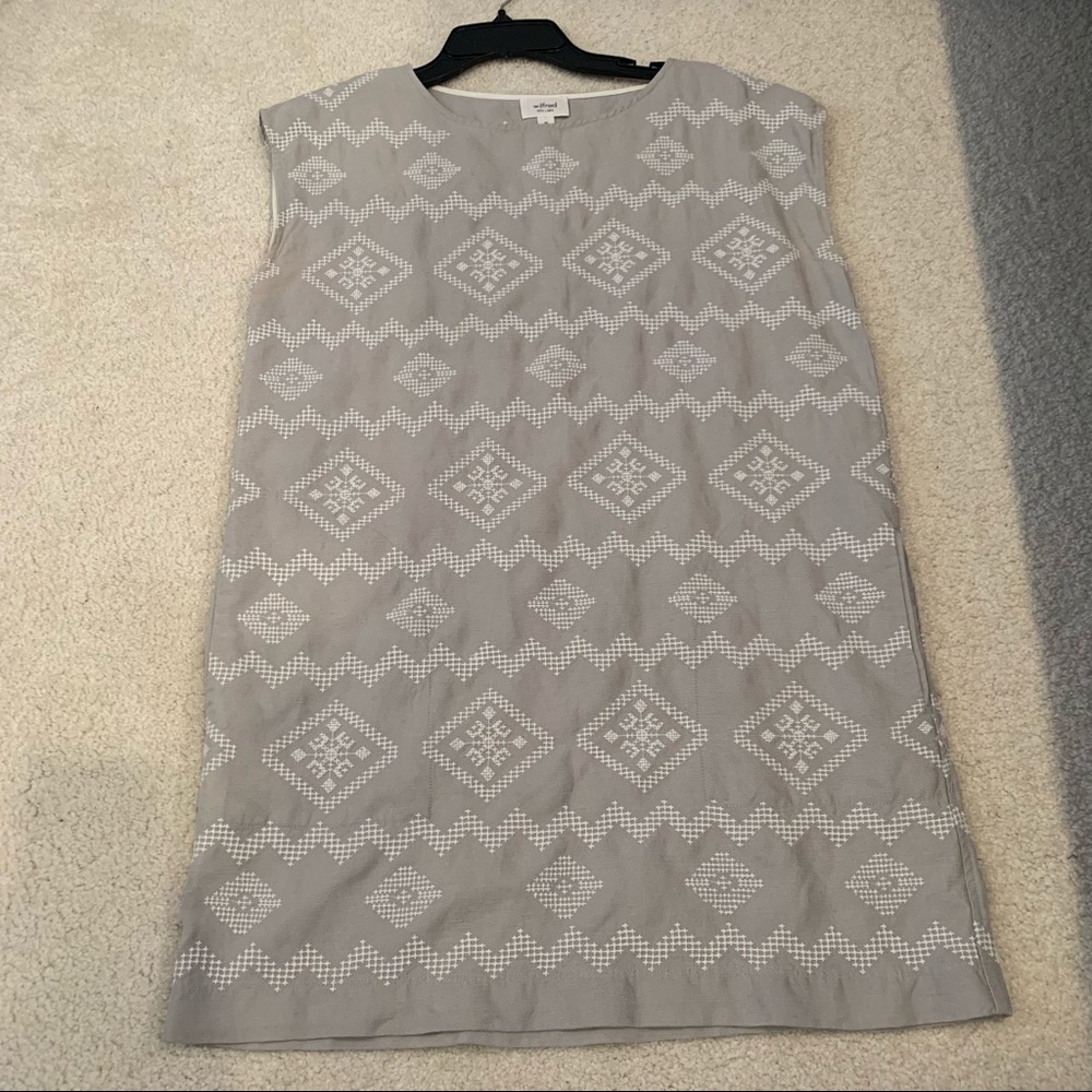 Wilfred Aztec shift linen dress
